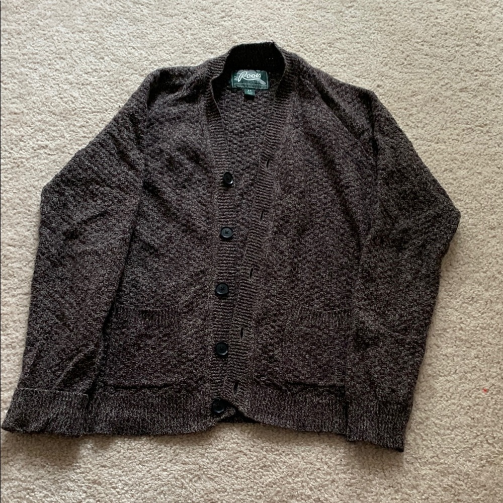 Roots Dressy cardigan for men in small wool